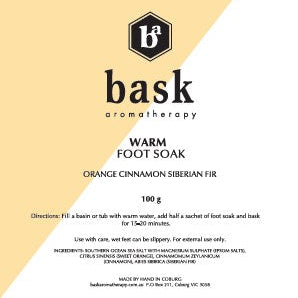 Warm foot soak 100g